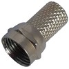 Deltaco F jungtis, užsukama, 6,8 mm, RG-6, 2 vnt.