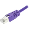 Deltaco F/UTP Cat6 jungiamasis kabelis, LSZH, 3m, violetinis