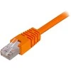 Deltaco F/UTP Cat6 jungiamasis kabelis 0,3 m, oranžinis