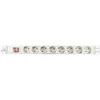 DELTACO ilgiklis 8xCEE 7/4, 1xCEE 7/7 , 19 "1U, 3m, baltas GT-8531W