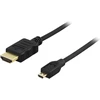 Kabelis DELTACO 4K, Ultra HD 60Hz, HDMI-A, Micro HDMI, 1m, juodas / HDMI-1013