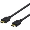DELTACO didelės spartos aukščiausios kokybės HDMI kabelis, 2 m, Ethernet, 4K UHD, Be ferito juodas HDMI-1020D
