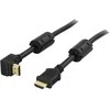 Kabelis Deltaco HDMI - HDMI 2m juoda (Deltaco HDMI-1020V - HDMI kabelis vinkletas)