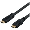 DELTACO aktyvus HDMI laidas, 4K, Ultra HD, HDMI Type A ha, auksinis dengtas, 20m, juodas / HDMI-1200