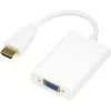 DELTACO HDMI į VGA ir garso adapteris, išorinis maitinimas, 1080p, 0,2 m, baltas HDMI-VGA8