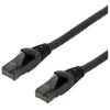 Patch kabelis DELTACO U/UTP High Flex Cat6, 2m, 24AWG, 500MHz, LSZH, juodas / UUTP-1503