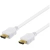 DELTACO didelės spartos aukščiausios kokybės HDMI kabelis, 1,5 m, Ethernet, 4K UHD, baltas