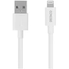 USB kabelis DELTACO su Lightning jungtimi, MFI sertifikuotas, 2.4A, 0.5 m, baltas / IPLH-4005