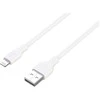 Deltaco IPLH-401-1, 1 m, „Lightning“, USB A, Kištukas, Kištukas, Balta
