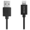 Lightning kabelis DELTACO USB-A -Lightning, 1m, Apple C189 chipset, MFi, FSC ženklinta pakuotė, juodas / IPLH-411