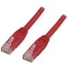 DELTACO U / UTP Cat5e pleistro kabelis 3m, raudonas