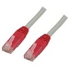 Kabelis DELTACO U / UTP Cat6 2.0 m, pilkas/raudonas / TP-62X