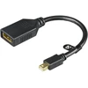 Deltacoimp DELTACO adapteris, Mini DisplayPort 20 kontaktų - DisplayPort 20 kontaktų, Ultra HD 30Hz, 0,2m, juodas / MDP-DP1