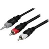 Garso kabelis DELTACO 3,5 mm ha - 2xRCA ha, 20m / MM-145