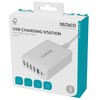 Multi 6 USB įkroviklis DELTACO, 4x USB-A, 1x USB-A 18W, 1x USB-C PD 30W / USBC-MO100 / 1902112