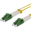 OS2 Fiber cable DELTACO, LC – LC, duplex, singlemode, APC, 9/125, 10m / LCLC-10S-APC