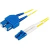 Optinis kabelis DELTACO LC - SC, 9/125, OS2, duplex, singlemode, 20m / LCSC-20S