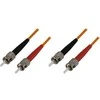 OM1 optinis kabelis DELTACO, ST - ST, duplex, UPC, 62,5/125, 1,5m, oranžinis / FB-31-5