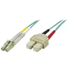 Optinis kabelis DELTACO OM3, LC - SC, duplex, UPC, 50/125, 1.5m, mėlynas / LCSC-61-5