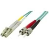 Optinis kabelis OM3 LC - ST, dvipusis, multimodas, 50/125, 1m DELTACO / LCST-61