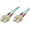 OM3 optinis kabelis DELTACO, SC - SC, duplex, multimode, 50/125, 0.5m / SCSC-60