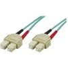 OM3 optinis kabelis DELTACO, SC - SC, duplex, multimode, 50/125, 2m / SCSC-62