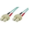OM3 optinis kabelis DELTACO, SC - SC, duplex, multimode, 50/125, 10m / SCSC-610