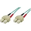 OM3 optinis kabelis DELTACO, SC - SC, duplex, multimode, 50/125, 5m / SCSC-65