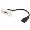Terminalo skydas, 1xHDMI, 19 kontaktų ho, 0,2m DELTACO balta / VR-315