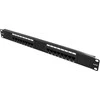 Deltaco Patch UTP panelė 19" 16xRJ45, Cat6, UTP, 1U, 10Gbps / PAN-102