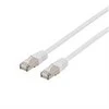 DELTACO - Patch kabelis - RJ-45 (kištukas) į RJ-45 (kištukas) - 1 m - F/UTP (folija dengta neekranuota susukta pora) - CAT 6a - be halogenų - baltas