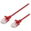 Deltaco – tinklo kabelis – RJ-45 (kištukas) į RJ-45 (kištuką) – 5 m – UTP – CAT 6a – be halogenų, presuotas, be kabliukų – raudonas