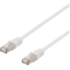 DELTACO - Patch kabelis - RJ-45 (kištukas) į RJ-45 (kištukas) - 7 m - F/UTP (folija dengta neekranuota susukta pora) - CAT 6a - be halogenų, lieto korpuso - baltas