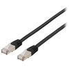 DELTACO - Patch kabelis - RJ-45 (kištukas) į RJ-45 (kištukas) - 2 m - F/UTP (folija dengta neekranuota susukta pora) - CAT 6a - be halogenų, lieto plieno - juodas