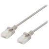 DELTACO U/UTP Cat6a tinklo kabelis, plonas, 3,5 mm skersmens, 3 m, pilkas