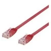 Deltaco TP-610R-FL, 10 m, Cat6, U/UTP (UTP), RJ-45, RJ-45, raudonas