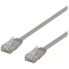 Deltaco TP-60-FL, 0,5 m, Cat6, U/UTP (UTP), RJ-45, RJ-45, pilkas