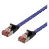 DELTACO Tough Flat CAT.6A U/FTP Komutacinis kabelis, 28AWG, 1.5m, mėlynas