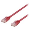 Deltaco TP-63R-FL, 3 m, Cat6, U/UTP (UTP), RJ-45, RJ-45, raudonas