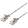 DELTACO U/FTP Cat6a jungiamasis kabelis, plonas, 3,5 mm skersmens, 0,3 m, pilkas