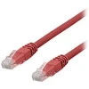 U/UTP Cat6a kabelis DELTACO, LSZH, 0,5 m, raudonas / TP-60RAU