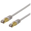 DELTACO S/FTP Cat6a tinklo kabelis, delta sertifikatas, LSZH, 7 m, pilkas