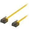 U/UTP Cat6a kabelis DELTACO, plokščias, 0,5 m, 1 mm, geltonas / UUTP-2013
