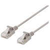 DELTACO U/FTP Cat6a tinklo kabelis, plonas, 3,8 mm skersmens, 1,5 m, pilkas
