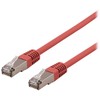 Deltaco SFTP-611RH, 1,5 m, Cat6, S/FTP (S-STP), RJ-45, RJ-45, raudonas