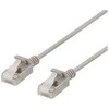 DELTACO U/FTP Cat6a jungiamasis kabelis, plonas, 3,8 mm skersmens, 1 m, pilkas