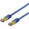 DELTACO S/FTP Cat6a tinklo kabelis, delta sertifikuotas, LSZH, 1 m, mėlynas