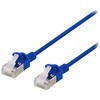 DELTACO U/FTP Cat6a tinklo kabelis, plonas, 3,8 mm skersmens, 3 m, mėlynas