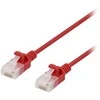 Deltaco - Patch kabelis - RJ-45 (kištukas) į RJ-45 (kištukas) - 3 m - UTP - CAT 6a - be halogenų, lieto plieno, be kabliuko - raudonas