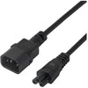 Maitinimo kabelis DELTACO IEC C14 - IEC C5, 3m, juodas / 1902270